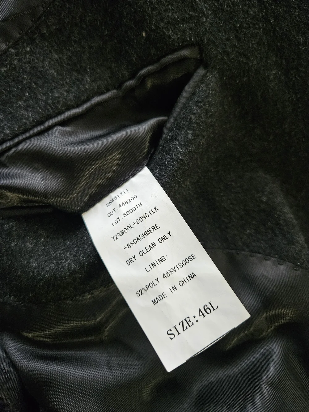 Gianfranco Ruffini Italy Men’s Blazer 46L Wool Silk Cashmere Gray Sport Coat